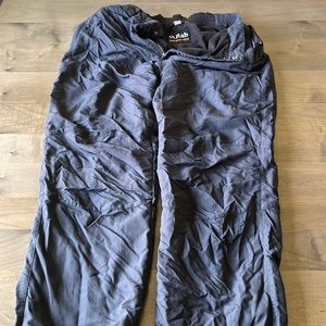 Fleece lined soft shell pants